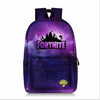 Starry Sky Canvas Backpack Fortnites Game Knapsack Men Women Unisex Rucksack Student Bookbag Multicolor Letter Printed Schoolbag