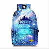 Starry Sky Canvas Backpack Fortnites Game Knapsack Men Women Unisex Rucksack Student Bookbag Multicolor Letter Printed Schoolbag