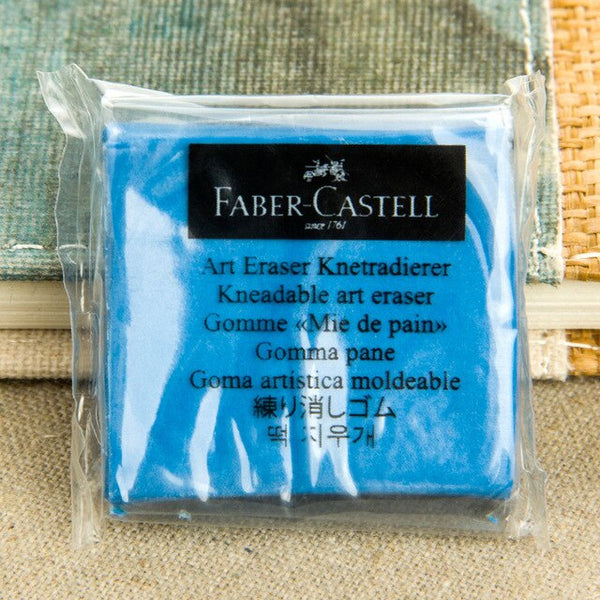 1 pc Faber Castell 127120 Kneadable Eraser 4 Colors Optional Blue/Grey/Red/Yellow Soft Modeling Clay for Charcoal Pencils Art