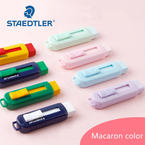 1pc Staedtler 525 PS1S Rubber Erasers Retractable Multicolour Pencil Erasers Eco-friendly Rubbers Macaron Pastel Color