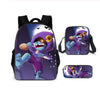 Leon Spike Shell Game School Bag for Teenager Boys Girls Kids Personized Schoolbag 3pcs sets Supplier Children Hot Game Backpack