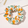 Korean Women Hearwear Girls Hair Tie Striped Lady Scrunchies Ponytail Hair Female Holder Rope Pineapple Print Hair Accessories