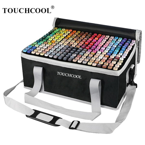 262/204/168 Color Marker Manga Drawing Art Markers Dual Head Alcohol Based Mark Pens Sketch Brush Pen Art Supplies with Big Bag