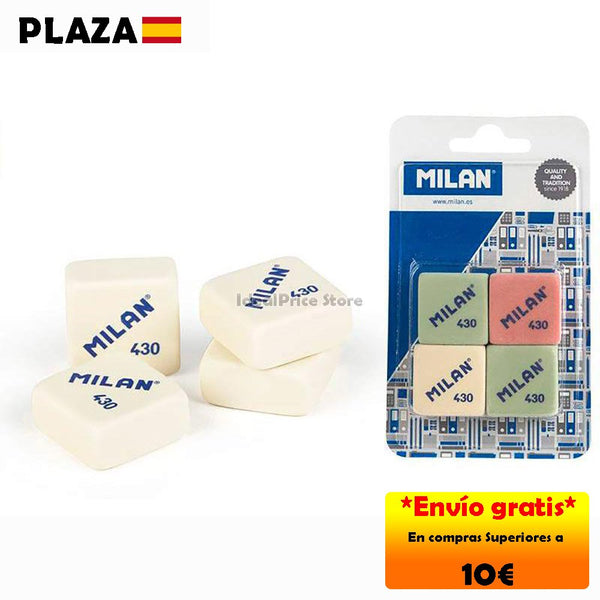 MILAN®Blister card 4 erasers Milan 430