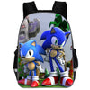 3PCs/Set Children's School Backpack Sonic The Hedgehog Kids School Bags Cartoon Animal Design Teenagers Book-Bags Set