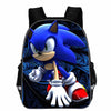 3PCs/Set Children's School Backpack Sonic The Hedgehog Kids School Bags Cartoon Animal Design Teenagers Book-Bags Set