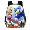 3PCs/Set Children's School Backpack Sonic The Hedgehog Kids School Bags Cartoon Animal Design Teenagers Book-Bags Set