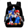 3PCs/Set Children's School Backpack Sonic The Hedgehog Kids School Bags Cartoon Animal Design Teenagers Book-Bags Set