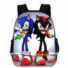 3PCs/Set Children's School Backpack Sonic The Hedgehog Kids School Bags Cartoon Animal Design Teenagers Book-Bags Set