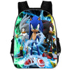 3PCs/Set Children's School Backpack Sonic The Hedgehog Kids School Bags Cartoon Animal Design Teenagers Book-Bags Set