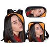 Famous Star Design Backpack Kids Book-bags Billie Eilish Pattern School Bags 3PC/Set Teenagers Shoulder Book Bag Mochila