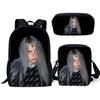 Famous Star Design Backpack Kids Book-bags Billie Eilish Pattern School Bags 3PC/Set Teenagers Shoulder Book Bag Mochila