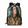 Famous Star Design Backpack Kids Book-bags Billie Eilish Pattern School Bags 3PC/Set Teenagers Shoulder Book Bag Mochila