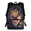 Twoheartsgirl 3in1Set 3D Animal Dinosaur Printed Bookbags Cool Jurassic Park Boys Backpack Teenager Children Student Schoolbags