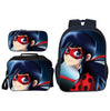 Disney Schoolbag Sets Hot Ladybug Children Schoolbag For Primary School Students Backpack With Lunch bag Pencil Case 3 Pcs Set