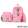 Fashion Women Backpacks 5 Set School Backpack Korean Design College School Bags For Teenage Girls Kids Schoolbag Shoulder Bag