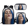 Fashion Backpack 3PC/Set Kids Book-bag Billie Eilish Pattern School Bags Favorite Star Design Children Shoulder Book Bag Mochila