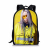 Fashion Backpack 3PC/Set Kids Book-bag Billie Eilish Pattern School Bags Favorite Star Design Children Shoulder Book Bag Mochila