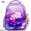 Delune Brand Cartoon Mermaid School Bags for Girls Boys Flamingo Print Children Orthopedic Backpacks Mochila Infantil Grade 1-6