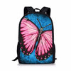 School Bags For Girls Butterfly 3D Printing School Bag Kids 3pcs/set Primary Schoolbag Children School Bookbag Mochila Free Gift