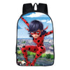 Disney schoolbag Cartoon ladybug backpacks student schoolbag baby girls shoulder book bags Large-capacity 3pcs/set