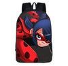 Disney schoolbag Cartoon ladybug backpacks student schoolbag baby girls shoulder book bags Large-capacity 3pcs/set