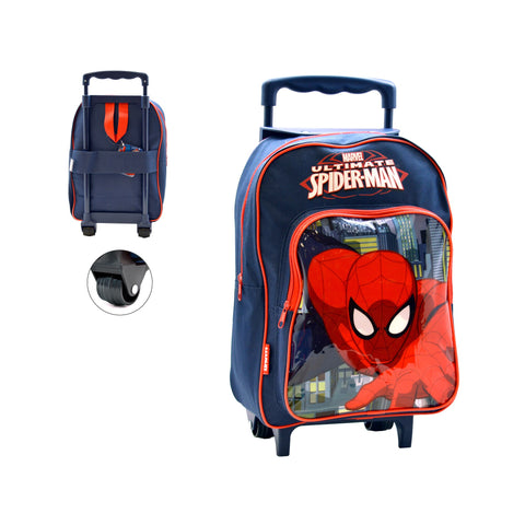 Backpacks with or without wheels for college with stampings from drawings