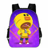 Large capacity schoolbag for primary school students Bookbag Kids Leon Spike Crow Game Character 3D Print Backpack for boys