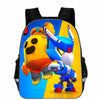 Large capacity schoolbag for primary school students Bookbag Kids Leon Spike Crow Game Character 3D Print Backpack for boys