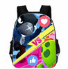 Large capacity schoolbag for primary school students Bookbag Kids Leon Spike Crow Game Character 3D Print Backpack for boys