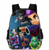 Large capacity schoolbag for primary school students Bookbag Kids Leon Spike Crow Game Character 3D Print Backpack for boys