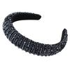 CN Baroque Full Crystal Hair Bands For Women Lady Luxury Shiny Padded Diamond Headband Hair Hoop Fashion Hair Accessories