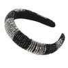 CN Baroque Full Crystal Hair Bands For Women Lady Luxury Shiny Padded Diamond Headband Hair Hoop Fashion Hair Accessories