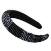 CN Baroque Full Crystal Hair Bands For Women Lady Luxury Shiny Padded Diamond Headband Hair Hoop Fashion Hair Accessories