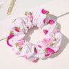 Korean Women Hearwear Girls Hair Tie Striped Lady Scrunchies Ponytail Hair Female Holder Rope Pineapple Print Hair Accessories