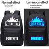 Unisex Men Backpack Fortnites Luminous Light Rucksack Student School Knapsack Bettle Royale Bookbag Cartoon Anime Game Schoolbag