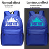 Unisex Men Backpack Fortnites Luminous Light Rucksack Student School Knapsack Bettle Royale Bookbag Cartoon Anime Game Schoolbag