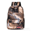 School Student Backpack Unisex Fortnites Backpack Men Women Starry Sky Canvas Knapsack Kid Bookbag Casual Travel Rucksack