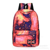 School Student Backpack Unisex Fortnites Backpack Men Women Starry Sky Canvas Knapsack Kid Bookbag Casual Travel Rucksack