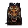 ThiKin Fashionable School Bags Cool Student Kids Bookbags Wolf Print Schoolbags mochila infantil Animal For Teenager Girls