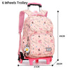 2020 New Big Capacity Trolley School Bags For Teenage Girls Waterproof School Backpack Children Schoolbag Travel Bag Mochilas