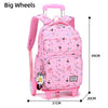 2020 New Big Capacity Trolley School Bags For Teenage Girls Waterproof School Backpack Children Schoolbag Travel Bag Mochilas