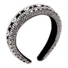 CN Baroque Full Crystal Hair Bands For Women Lady Luxury Shiny Padded Diamond Headband Hair Hoop Fashion Hair Accessories