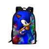 WHEREISART 3pcs/set Sonic the Hedgehog Print School Bags for Teenager Girls Kids Cartoon School Backpack Student Bookbags