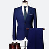 Free tie Suit Male 3 Piece Set Business Men's Suits Large Size Boutique Suit Slim 2020 High-end Formal Fit Party Wedding Regular