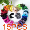 50, 40Pcs Velvet Scrunchie Women Girls Elastic Hair Rubber Bands Accessories Gum For Women Tie Hair Ring Rope Ponytail Holder#G1