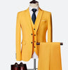 Suit Male 3 Piece Set Business Men's Suits Blazers Large Size Boutique Suit Slim 2020 High-end Formal Fit Party Regular