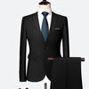 Suit Male 3 Piece Set Business Men's Suits Blazers Large Size Boutique Suit Slim 2020 High-end Formal Fit Party Regular