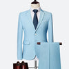 Suit Male 3 Piece Set Business Men's Suits Blazers Large Size Boutique Suit Slim 2020 High-end Formal Fit Party Regular