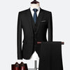 Suit Male 3 Piece Set Business Men's Suits Blazers Large Size Boutique Suit Slim 2020 High-end Formal Fit Party Regular